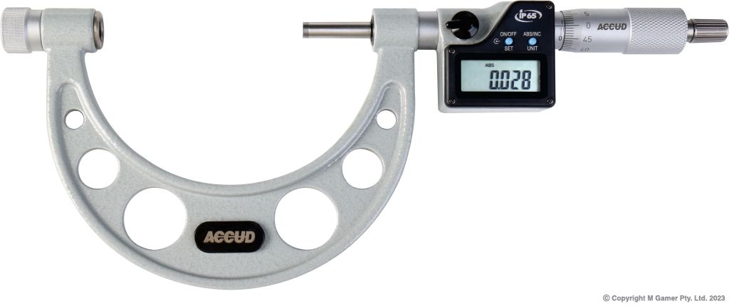 Digital Outside Micrometer with Interchangeable Anvils