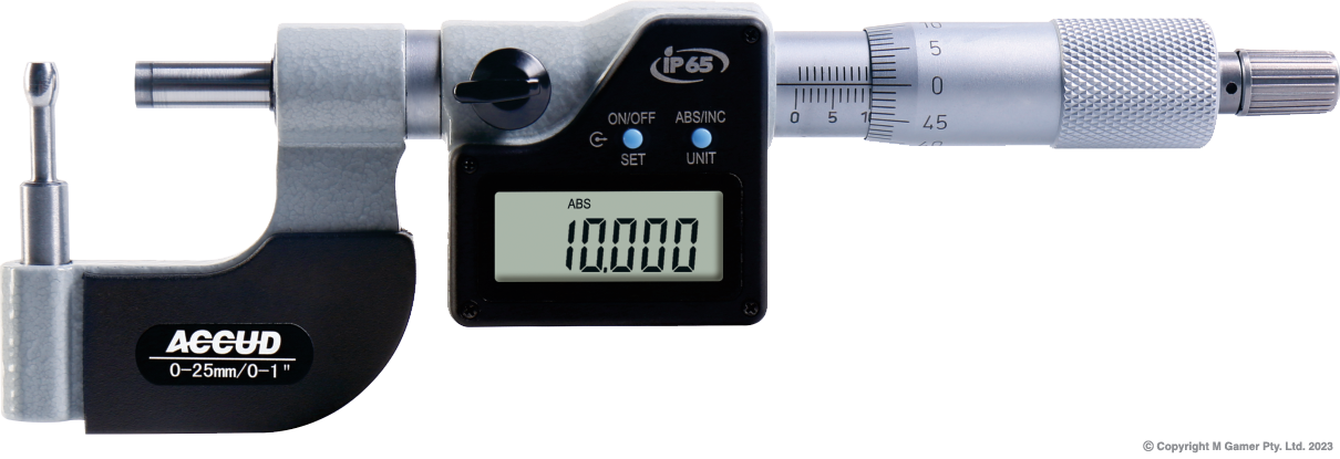 IP54 Digital Cylindrical Anvil Tube Micrometer