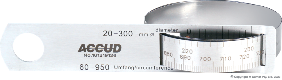 Circumfence and Diameter Tapes